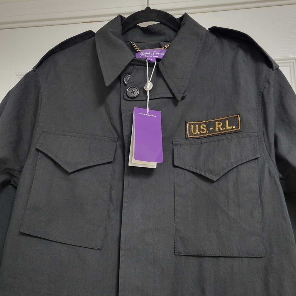 Ralph Lauren NWT Purple Label Field Military Jacket Women's Size 8. - Picture 5 of 14